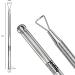 Jestilo Cuticle Pusher and UV Gel Nail Polish Remover Pack of 2 Cuticle Remover & Trimmer | Nail Art Tools Scraper and Cleaner Silver - Buy Online on GoSupps.com