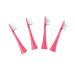 4 Brush Heads Pink. for Folding Electric Toothbrush.Sonic Electric Toothbrush.