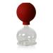 Cupping glass with suction ball 65mm for professional medical fireless cupping hand -blown hand -blown cupping glass cupping glasses Lauschaer glass The original