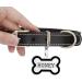 Personalized Bone Shaped Pet ID Tag for Dogs and Cats | Engraved Collar Pendant | Custom Engrave Name & Number | Cat & Dog Supplies | Gift for Pets |Black - Buy Online on GoSupps.com