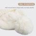 Pesaat Knitted Baby Winter Beanie Earflap Hat | Fleece Lined Pompom Beanie for Infant Toddler 6-12 Months - White - Buy Online on GoSupps.com