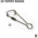 10 Pack 2mm Tippet Rings: Lightweight Trout Leader & Fly Fishing Connectors - Buy Online on GoSupps.com