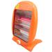 Halogen Heater Electric Heaters Small Space Personal Heating Tip-Over Overheat Protection (600W 2 Bars) Orange