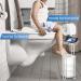Toilet Paper Holder Stand with Middle Shelf Storage - Gray | Free Standing Bathroom Tissue Holder for Mega Rolls - A-gray - Buy Online on GoSupps.com