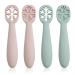 Pandaear 4er Set Learning spoon for baby starter Breit opener Feeding spoon Babyl opened silicone dining spoon soft flexible children cutlery bpa-free for infant child toddler from 4 months
