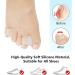 HAILIA Clear Toe Separators - Bunion Corrector Gel Toe Spacer (4 Pairs) for Pain Relief & Toe Alignment - Buy Online on GoSupps.com