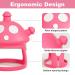 2Pack Silicone Baby Teething Toys for Infants 3+ Months - Never Drop Baby Mitten Teether for Teething Pain Relief - Blue+Pink - Buy Online on GoSupps.com