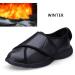 Men's Wide Diabetic Edema Shoes - Extra Wide Width Walking Sneakers for Elderly with Swollen Feet - Black, 44 Plus Fleece - Buy Online on GoSupps.com