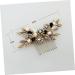 DOITOOL 1pc Pearl Hair Comb Purse Organizer Bridal Hair Comb Pearl Comb Metal Hair Comb Hair Comb for Bride Comb for Bridal Retro Hair Comb Pearl Headpiece S870 Fashion Hair Accessories - Buy Online on GoSupps.com