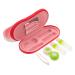 BUIFULSIC 1 Set Double-Latn-like glasses case contact case and solution hard shell glasses case contact lens solution travel accessories Wear-free contact holder sensitive contact lens container red 16.5x7x5.5cm