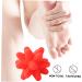 Beavorty 2-Pack Star Fitness Massage Balls for Coordination Training | Fascia Hand & Foot Massager | Elastic Yoga Gym Ball - 8x8cm Red - Buy Online on GoSupps.com