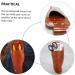 Minkissy 2pc Shear Set Leather Sheath Holder for Hairdressing & Garden Scissors - Durable Salon Pliers Storage Light Brown 23.2x8cm - Buy Online on GoSupps.com