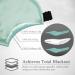 Mulberry Silk Sleep Mask - Adjustable Straps, Ultra-Soft, Mint Green - Buy Online on GoSupps.com
