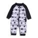 BONVERANO Baby Boys Swimsuit Toddler Bathing Suit Full-Length Zipper One Piece Swimwear with UPF 50+ Sun Protection 6 Months Star