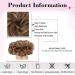 Buy Messy Bun Hair Extensions with Rubber Band - Large Synthetic Ponytail Hair Parts (12h24# Light Gold Brown & Pale Gold Blonde) - Buy Online on GoSupps.com