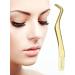 Curved Stainless Steel Eyelash Tweezers | Precision Eyelash Extension Tools for Women & Girls | Rianpesn Gold - Buy Online on GoSupps.com
