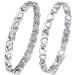 Vicmag 2 PCs Magnetic hard band women Titanstahl Ultral-Festure Magnetic bracelet gift with distant tool (silver fishtail & love) 1- silver fish cock & love