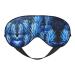 Blue Pineapple Print Unisex Sleep Mask Double-Sided Eye Mask Ideal for Sound Sleep and Skin Care