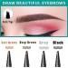 Hair-Like Eyebrow Pen | Liquid Microfilling Brow Marker - Linble #2 Deep Brown | Natural Look Long-Lasting Formula - Buy Online on GoSupps.com