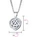 Romantic Celtic Triquetra Love Infinity Knot Butterfly Heart Dangle Earrings & Pendant Necklace - 925 Sterling Silver for Women - Buy Online on GoSupps.com