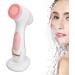 Electric Face Brush Waterproof Pore Deep Cleansing Silicone Facial Cleansing Brush for Salon (Pink) - Buy Online on GoSupps.com
