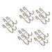 Zerodeko 10 Pcs S Hook Door Back Hanging Hooks Towel Hooks for Bathrooms Storage Hooks Stainless Steel Silver