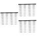 Housoutil Black Eyebrows 6 Sheets Pairs Authentic Eyebrows Tattoos Artificial Eyebrow Patch Eyebrow Stickers Water Proof 6d