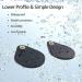 Airtag Keyring Case - 4-Piece Black Leather Holder for Apple AirTag Tracker | GPS Locator Protection & Accessories - Buy Online on GoSupps.com