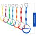 Kawuneeche 7PCS Colorful Ninja Rings - Gymnastic Swing Bar Monkey Climbing Rings for Outdoor Backyard Play Sets - Playground Equipment for Ninjaline Obstacle Course - Buy Online on GoSupps.com