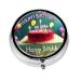 Happy Birthday Beautifulround Pill Box 3 Compartment Round Pill Box Organizer * Portable Travel Pill Box for Traveling.