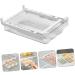 Gadpiparty Egg Storage Box Food Containers Fridge Refrigerator Hanging Egg Drawer Multifunction Egg re-usable White 30.5X20X8.5cm - Buy Online on GoSupps.com