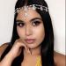 Bohemian Floral Headband Hair Jewelry for Women and Girls - Silver Elastic Head Chain - Buy Online on GoSupps.com