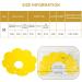 3Pcs Cat Recovery Collar Set - Sunflower Neck Cone for Anti-Licking & Biting - Pink Orange Yellow - Buy Online on GoSupps.com
