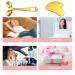 Winyoung Gold Metal Face Roller & Gua Sha Massage Set for Face, Neck, Eyes & Body - Facial Skin Care Tool for Eye Treatment - Buy Online on GoSupps.com