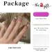 Runrayay 24pcs Heart Design Press On Nails - Medium Strass Fake Nails for Women & Girls | Acrylic Stick On Nail Art - Buy Online on GoSupps.com