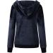 Bigfanshu Woman Dresses Autumn Winter Casual Long Sleeve Zipper Hooded Tops Blouse Sweatshirt Navy - Buy Online on GoSupps.com