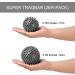 Igelball Hard Massage Ball Set - Nubby Foot Hand & Back Pain Relief for Plantar Fasciitis & Muscle Regeneration - Gray - Buy Online on GoSupps.com