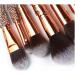 Makeup Brush Set 10 Pieces Synthetic Makeup Brush Set Handle with Drill Soft Makeup Tools with Cosmetic Bag Foundation Brush - Buy Online on GoSupps.com