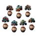Adlight Monster Truck Birthday Party Supplies 56Pcs Monster Truck Cupcake Toppers Monster Truck Party Decorations for Boys Birthday Party Favors.
