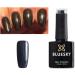 Bluesky Nail Gel Polish Grey Shimmer Overtly Onyx Dark GREY SHIMMER 80540 UV LED Soak Off 10ml