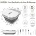 UNIFULL Collapsible Foot Spa Bath - Heated Massage Bubble Therapy Temperature Control & Red Light Pedicure Kit - Buy Online on GoSupps.com