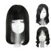 12 Inch Straight Human Hair Crown Topper Clip In Wig for Women - Stylish Bangs & Easy Wear - Buy Online on GoSupps.com
