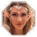 Jovono Boho Headchain with Fairy Elf Ears Silver Headpieces Festive Costume Hair Accessories for Women and Girls