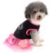 Shop Ranphy Rhinestone Princess Dog Dress - Lace Tutu Vest Skirt for Small Dogs & Cats in Pink & Black | Stylish Pet Apparel for Girls - Buy Online on GoSupps.com