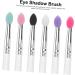 BELLIFFY 6pcs Eye Shadow Brush Makeup Eyeshadow Big Sequined Eyeshadow Brush Transparent Plastic Handle - Buy Online on GoSupps.com