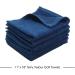 3-Pack Navy Cotton Terry Fingertip Hand Towels 11x18 - Soft and Absorbent Hemmed Fingertip Towel - Buy Online on GoSupps.com