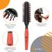 Kobe Pro Quiff Roller Large Round Men's Hair Brush - 12 Rows of Ball-Tipped Bristles for Volumizing and Styling, 20mm Barrel for Waves and Straightening - Hair-Lifting, Pull-Preventing Tool - Buy Online on GoSupps.com