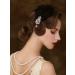 1920s Feather Flapper Headband | Roaring 20s Gatsby Hair Clip - Black - Buy Online on GoSupps.com