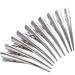 Loneedy 10-Pack duckball hair clips with teeth metal alligator curl clips with holes for hair styling non-slip hair clips hair handle diy accessories (l-silver) 1 piece (10 pack) silver