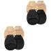 Holibanna 4 Pairs Lace Forefoot Pad Comfort Heels Ladies Heels Metatarsal Pads for Women Half Sweat Absorbing Socks Peep Toe Heels Socks for Heels Cotton Pad Miss Floor Mat